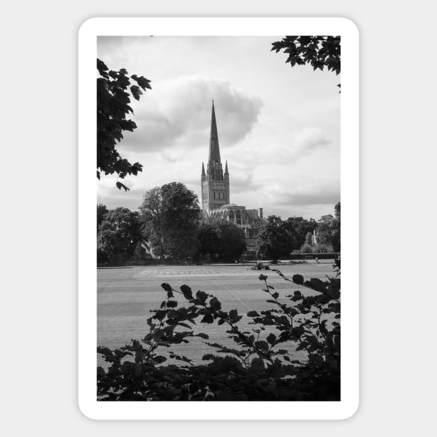 Norwich cathedral Sticker by stuartchard